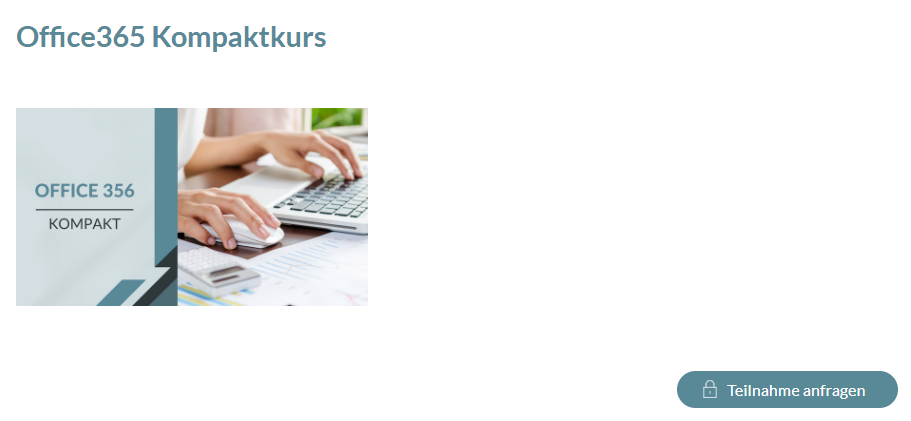 Teilnahme anfragen im Kurs