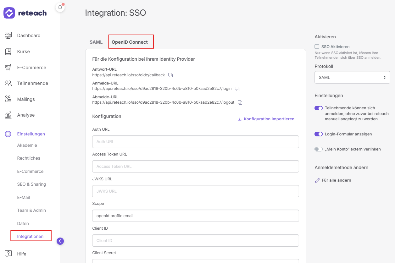 Open ID Connect