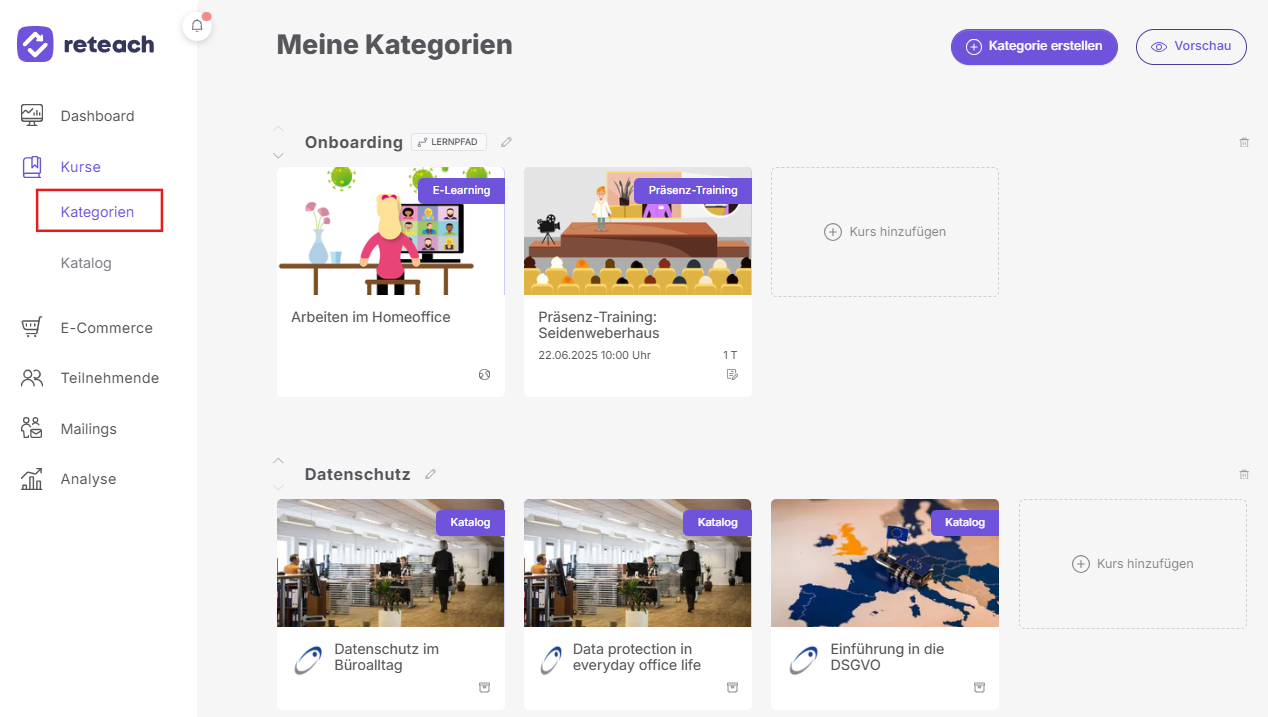 Kategorien