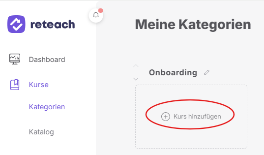 Kurs hinzufügen