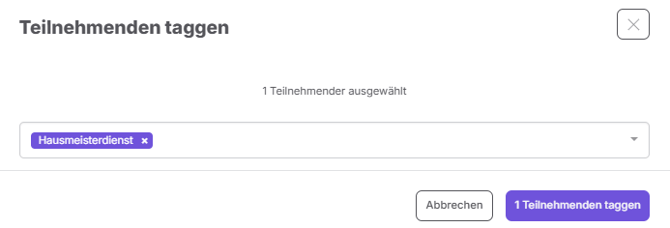 Tag setzen