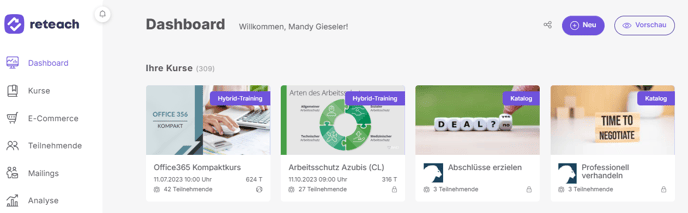 Dashboard view