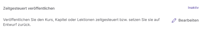 Zeitgesteuert veröffentlichen