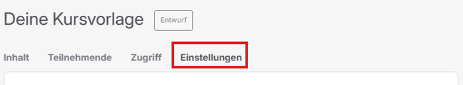 Einstellungen