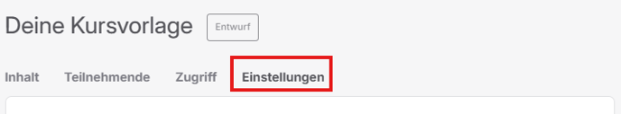 Einstellungen