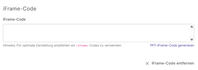 iFrame Code