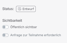 Status Entwurf