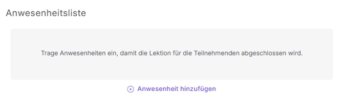 Anwesenheit