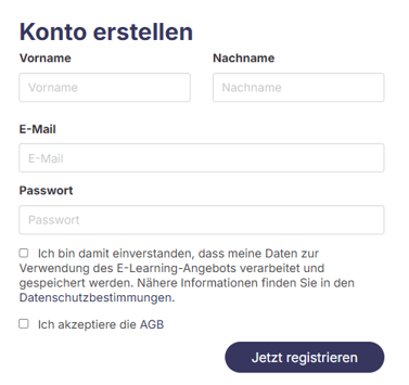 Konto erstellen