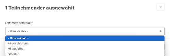 Fortschritt setzen