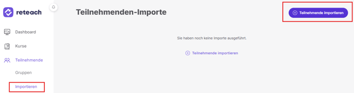 Teilnehmenden Import