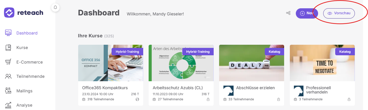 Vorschau der Akademie