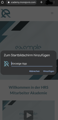 Startbildschirm